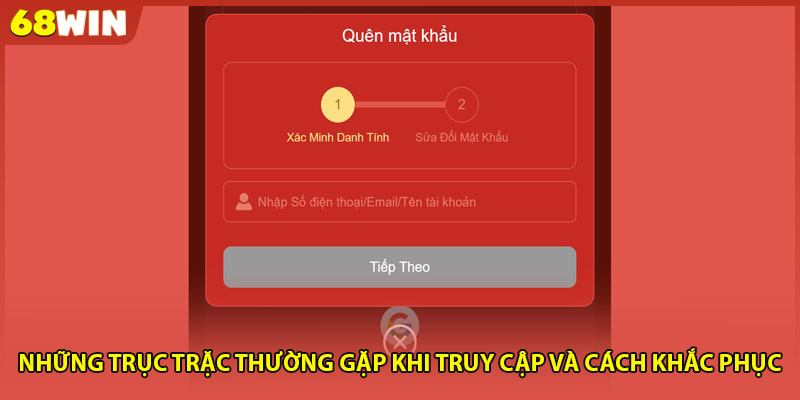 Những trục trặc thường gặp khi truy cập và cách khắc phục